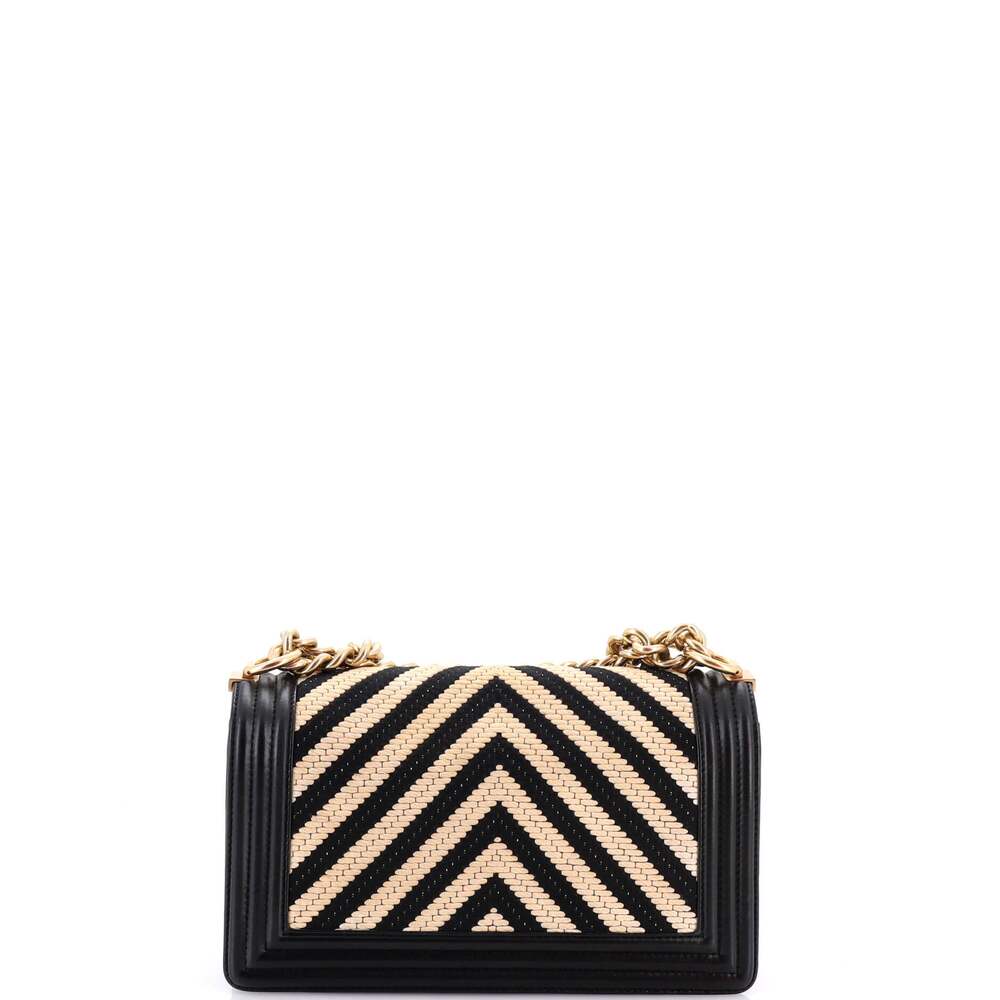 Chanel Boy Flap Bag Braided Chevron #260959C36B - Picture 3 of 8
